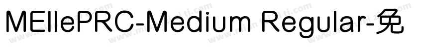 MEllePRC-Medium Regular字体转换
